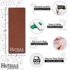 Hutsuls Knife Stropping Leather Sharpening Strop Green White Compound Sharpener