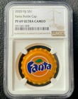 Fiji  1 2020 Traditional Design Fanta Bottle Cap Ngc Pf 69 Ultra Cameo Silver