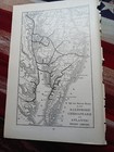    1898 Railroad Map Baltimore Chesapeake   Atlantic  Rail   Steamship Routes 