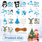 50 Pcs Winter Craft Kits For Kids Penguin Arts And Crafts Diy Snowman Sticker Or