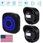 Waterproof 656ft Wireless Driveway Alarm Motion Sensor Alarm Indoor Outdoor H2c8