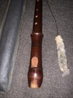 Vintage Alexander Heinrich Wooden Flute In Original Bag 12 1 2  Long