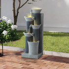 5-tier Outdoor Indoor Water Feature Fountain  24  H Indoor Cascading Waterfall W