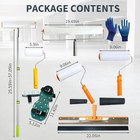 15-pc Self-leveling Concrete Floor Tool Kit  Spike Rollers  Gauge Rake Etc 