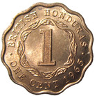 British Honduras   1 Cent  1965  Queen Elizabeth Ii  Uncirculated 