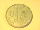 Token Car Wash Token 28mm Large Ryko One 1 Car Wash Brass