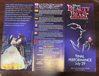 Disney Beauty   The Beast Original Broadway Advertising Flyer Final Performance