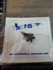 Mcdonnell F-15 Aircraft Silver Color Lapel Pin New On Card Usaf Air Force Qty Zv