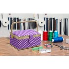 Large Sewing Basket With Sewing Kit  Sewing Box Organizer For Sewing Supplies   
