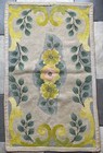 Antique Rectangle Hooked Rug 19th C  Victorian Folk Art Nouveau Cottage Core