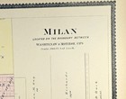 1895 Plat Map City Of Milan Washtenaw County Michigan Genealogy