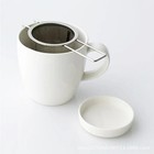 Stainless Steel Tea Filter With Folding Handle Loose Leaf Strainer With Lid