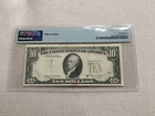 10 00 1981-a Frnote Error Over Print On Back Error Pmg 40 Ex  Fine Minor Stains 