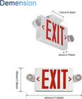 Red Exit Sign With Emergency Light  Led Exit Light With Battery Backup  Ul Liste