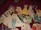 Bride And Groom Military Wedding Party  Vintage Merrill Paper Dolls  1941