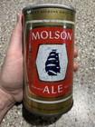 Vintage Molson Export Ale Beer Can 12oz Straight Steel Pull Tab Canada 1970s