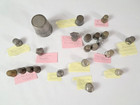 Lot Of Pewter   Metal Thimbles Collectible Souvenir States   Various