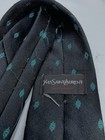 Yves Saint Laurent Men   s Tie In Black W A Geometric Pattern In Ex condition