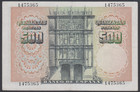 Spain 500 Pesetas 19-02-1946  Vf  P  132a     Banknote  Circulated