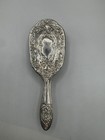 Vintage Vanity Set Silver Plate Hand Mirror Brush Comb 4 Piece Ornate Floral Set