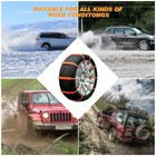 10pcs Tire Snow Chain Car For Truck Suv Anti-skid Winter Quality Muddy Driving A