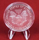 Air-tite H-40 Coin Holder Direct Fit Capsules For 1oz American Silver Eagles - 5