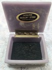 Vtg Genuine Incolay Stone Purple White Small Jewelry Trinket Box 3  Hinged Usa