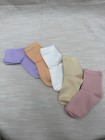 Kids Unisex Socks 5-pair Set Pastel Colors Combed Cotton Size 120 Nwt 