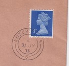 Tengah Singapore Proof Strike Anzuk Fpo 5 - 6 July 1973 Military Mail Cover