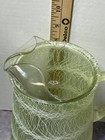 Vintage Mid Century Modern Spaghetti String Glass Pitcher