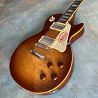 Usa Shipment  Hot Sale Brown Flame Maple Top Electric Guitar Hh Pickups