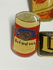  5  Vintage Beer Lapel Pins Miller Lite Coors Old Milwaukee Budweiser 1980 s