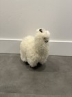   new Peruvian Handmade Alpaca Llama Stuffed Animal - Made With White Alpaca Fur