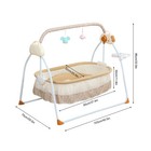 Portable Rocking Crib Infant Bed Electric Bluetooth Baby Swing Cradle Bassinet 
