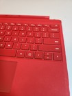 Microsoft 1725 Type Cover Red For Surface Pro 3 4 5 6 7 Backlit Keyboard Used
