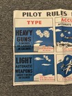 Original Wwii Training Poster Pilot Rules For Reporting Flak Restricted 16x32   