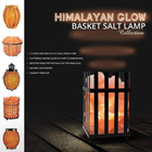 Himalayan Salt Lamp Natural Crystal Rock Night Light Amber Glow Home Decor Black