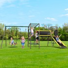 660lbs Playground Swing Sets For Backyard With Slide Outdoor Play Set For Kids