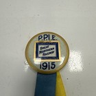 1915 Panama Pacific Expo Ppie Souvenir Great Northern Railway Badge W Ribbons