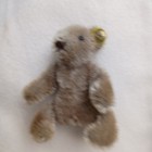 Vintage Miniature  Steiff Mohair Teddy Bear Stuffed Animal  With Button