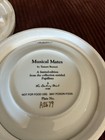 Danbury Mint Musical Mates Papillon Dog Porcelain Collector Plate Tamara Burnett