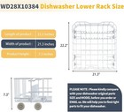 Ge Wd28x10384 General Electric Dishwasher Lower Dishrack Assembly