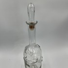 Vintage Art Glass Liquor Decanter Federal Law Forbids Sale Re-use Bottle Barware