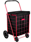 Folding Grocery Basket Cart Shopping Wheel Large Utility Laundry18 x15 x24  bag 