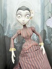 Tim Burton Corpse Bride Collection Doll - Victoria In  Striped Dress