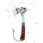 12 2  Camping Axe Survival Hatchet W sheath  High Carbon Steel Blade For Hiking
