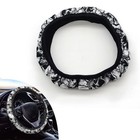 Ijuicy Skull Design Steering Wheel Cover  Gothic Skull Protector  Universal 15 