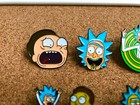 Set Of 7 Rick And Morty 1 2  Enamel Pins