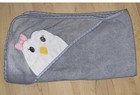 Lot Of 2 Baby Hooded Towels Baby Hooded Towel-gray W penguin white W unicorn