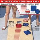 Gosports Dual Sided Cornhole Bean Bags Slide   6  X 6   Stars And Stripes